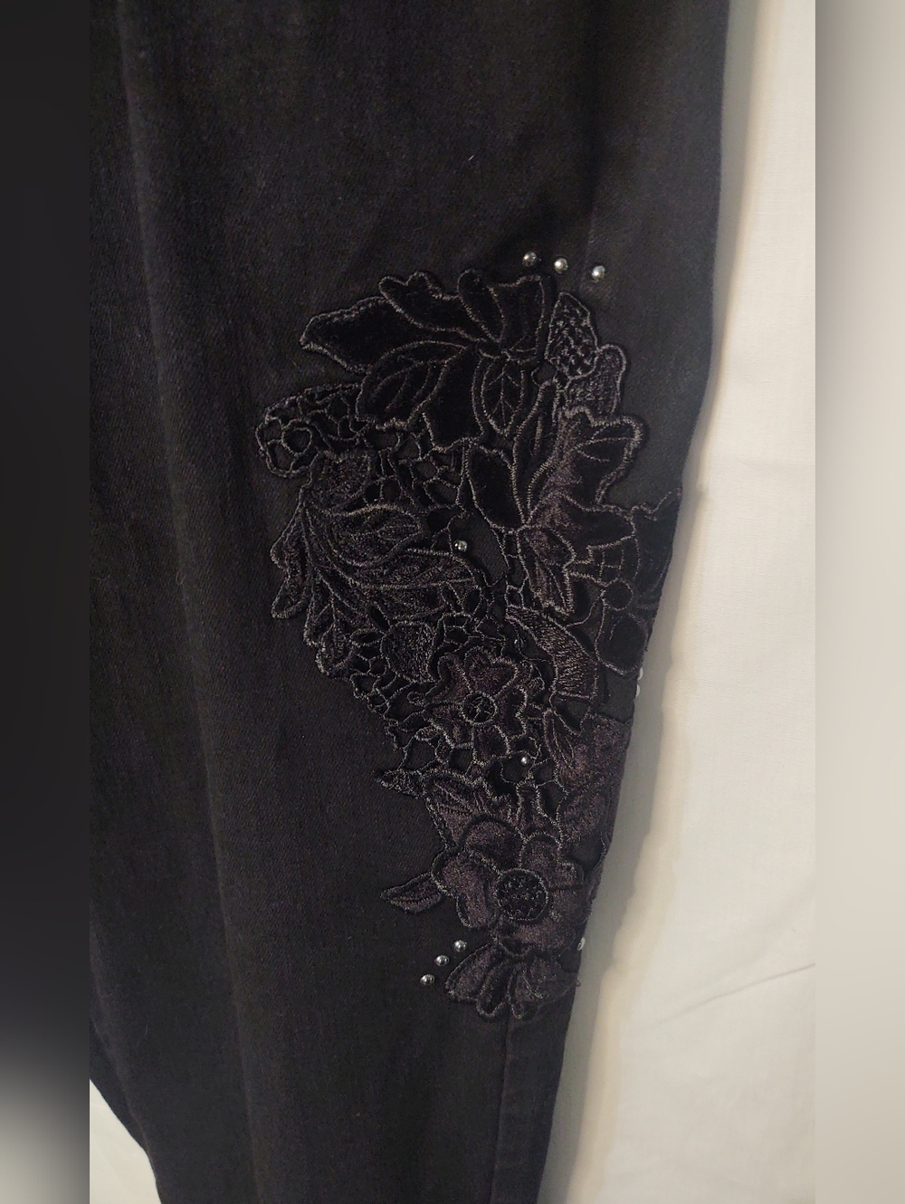 Style & Co Curvy Skinny Ankle Embellished Jeans - Picture 7 of 11